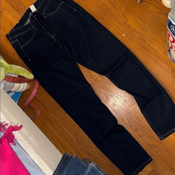 H&M Denim - Dark Blue Denim Jeans skinny ankle regular waist